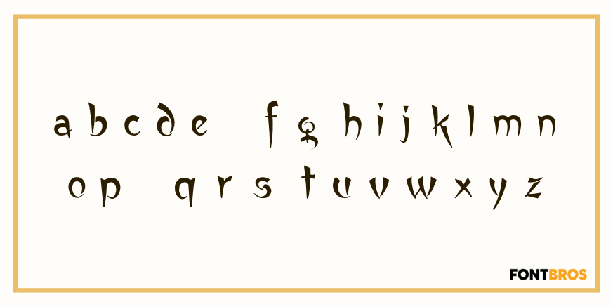 Buddah Font Poster #3