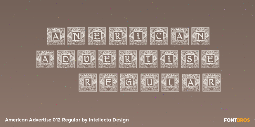 American Advertise 012 Regular Poster