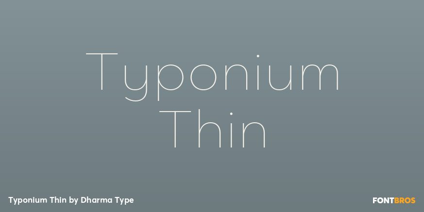 Typonium Thin Poster