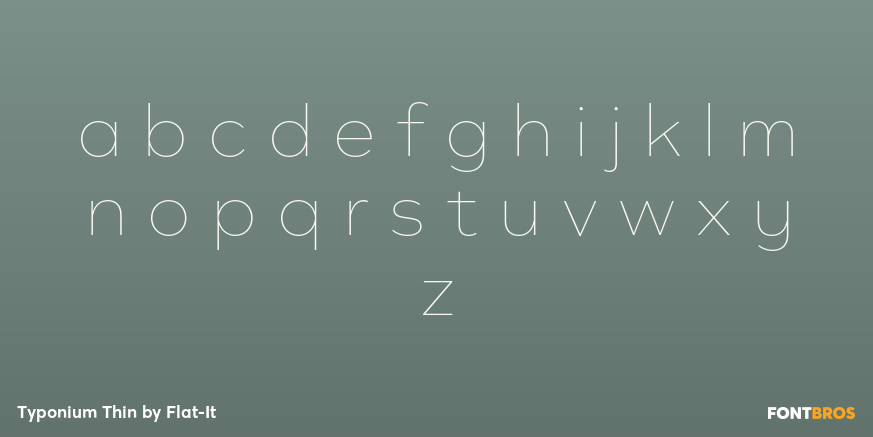 Typonium Thin Font Poster #3