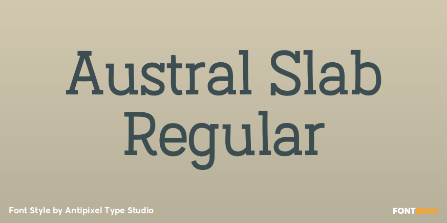 Austral Slab Regular Poster