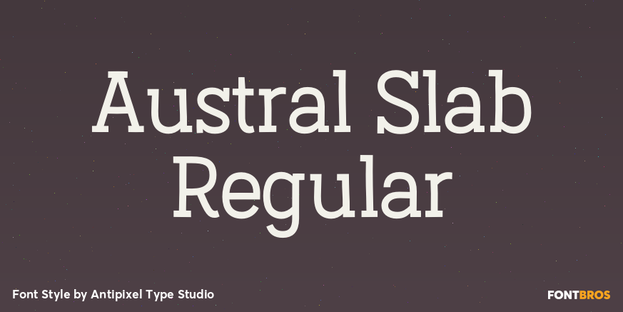 Austral Slab Regular Poster