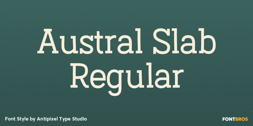 Austral Slab Regular Poster