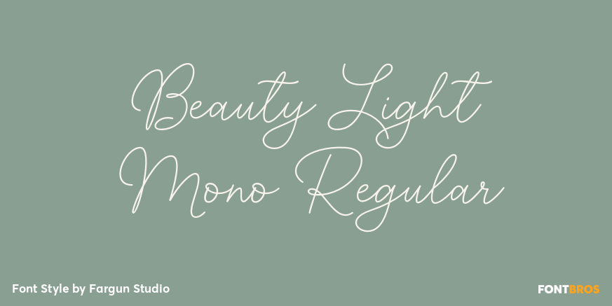 Beauty Light Mono Regular Poster