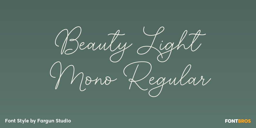 Beauty Light Mono Regular Poster