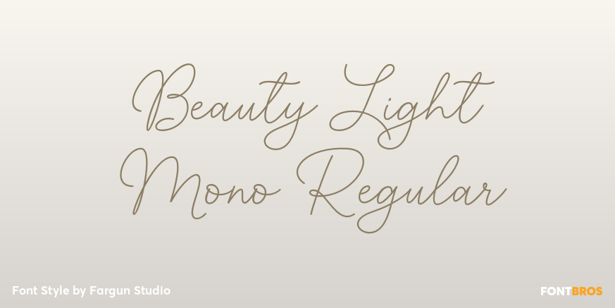 Beauty Light Mono Regular Poster