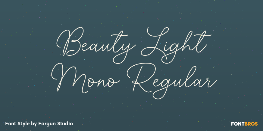 Beauty Light Mono Regular Poster