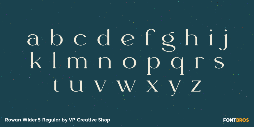 Rowan Wider 5 Regular Font Poster #3