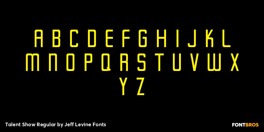 Talent Show Regular Font Poster #3