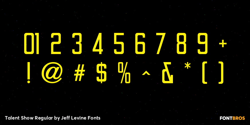 Talent Show Regular Font Poster #4