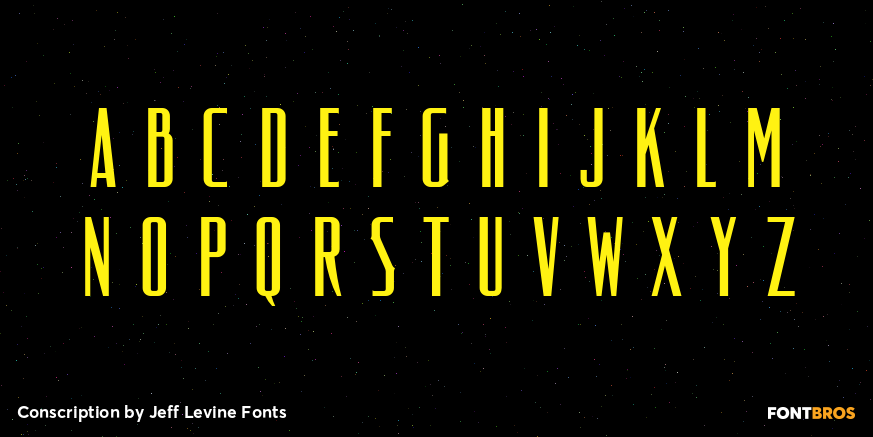 Conscription Font Poster #2