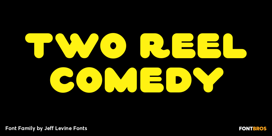 Two Reel Comedy Font Poster