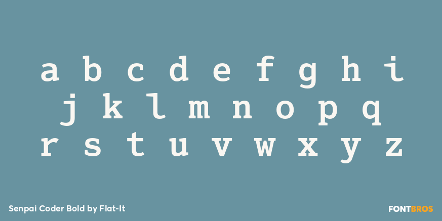 Senpai Coder Bold Font Poster #3