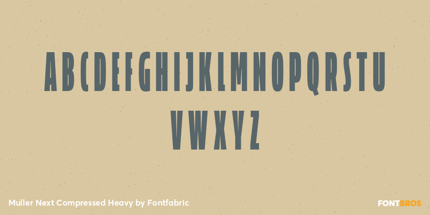 Muller Next Compressed Heavy Font Poster #2