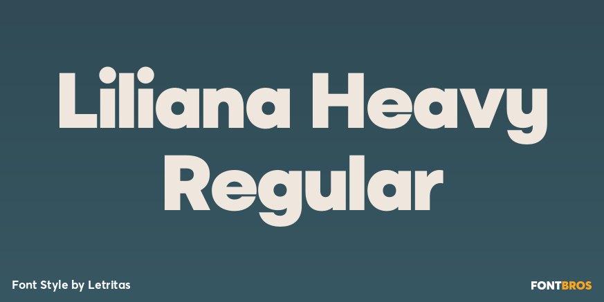 Liliana Heavy Regular Font Poster #1
