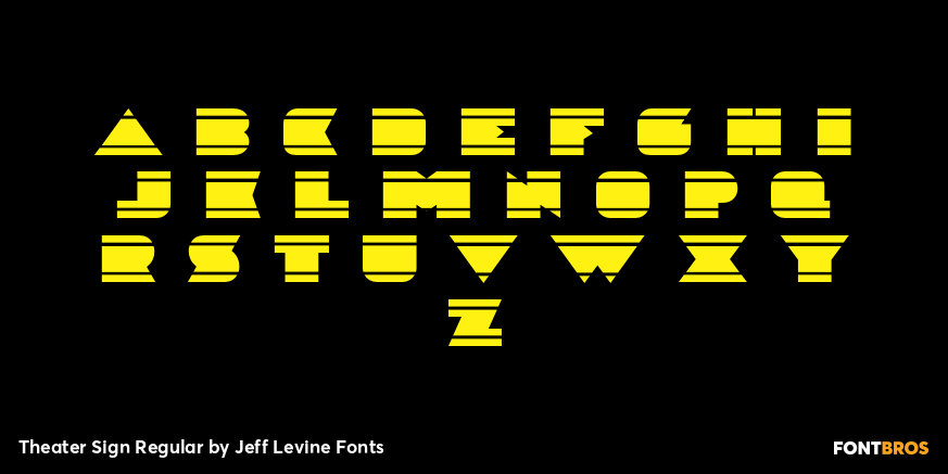 Theater Sign Regular Font Poster #2