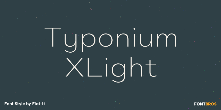 Typonium XLight Poster