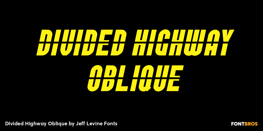 Divided Highway Oblique Poster