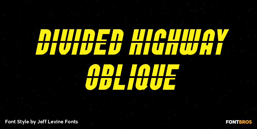 Divided Highway Oblique Poster