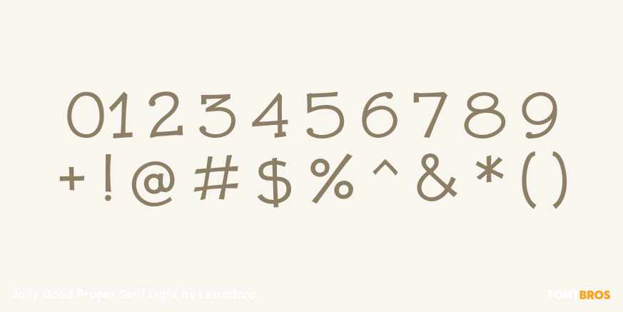 Jolly Good Proper Serif Light Font Poster #4