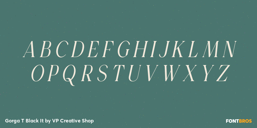 Gorga T Black It Font Poster #2