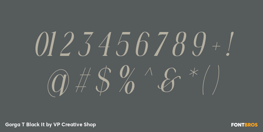 Gorga T Black It Font Poster #4