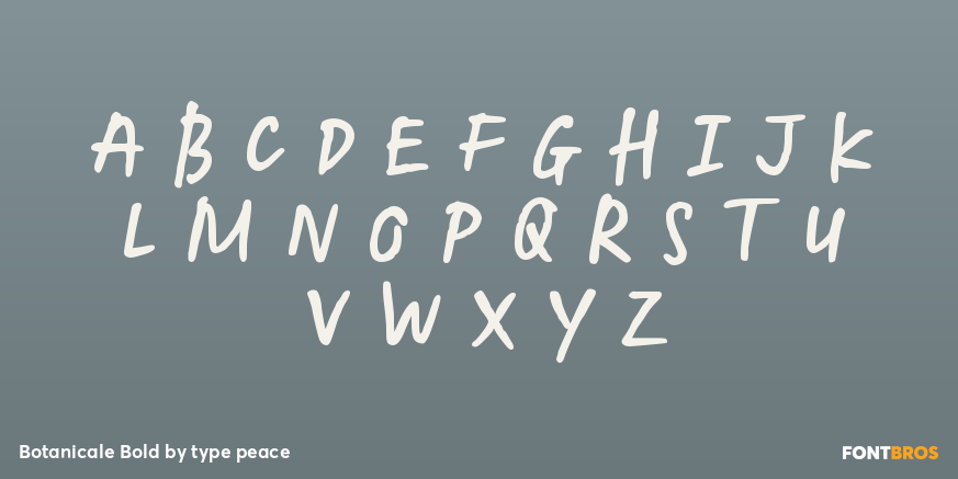 Botanicale Bold Font Poster #2