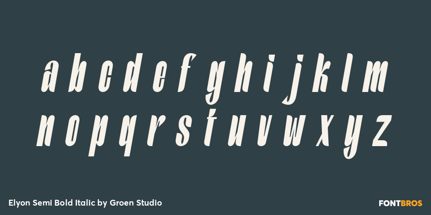 Elyon Semi Bold Italic Font Poster #3