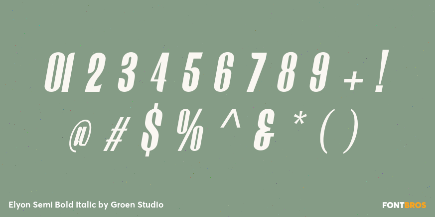 Elyon Semi Bold Italic Font Poster #4