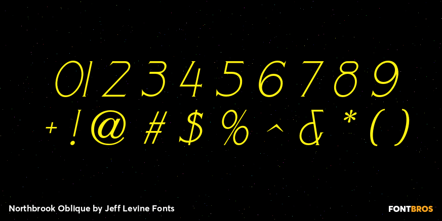 Northbrook Oblique Font Poster #4