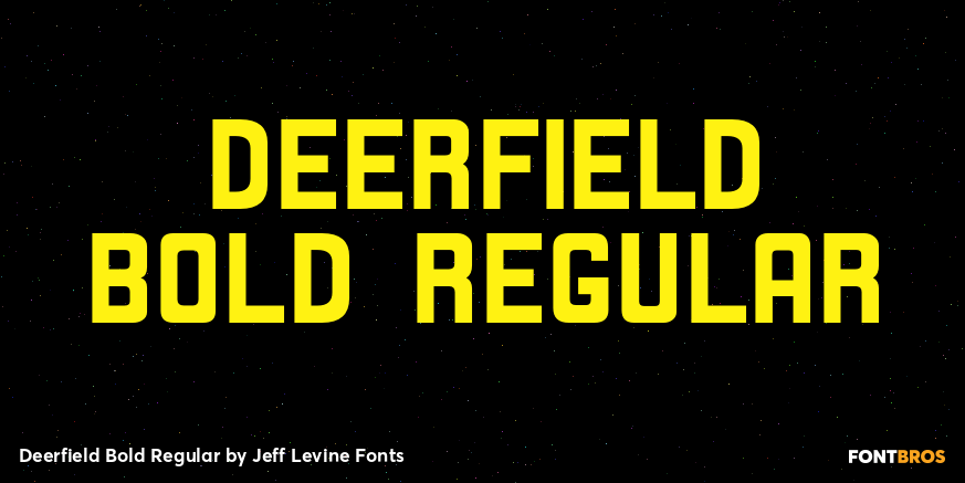 Deerfield Bold Regular Font Poster #1