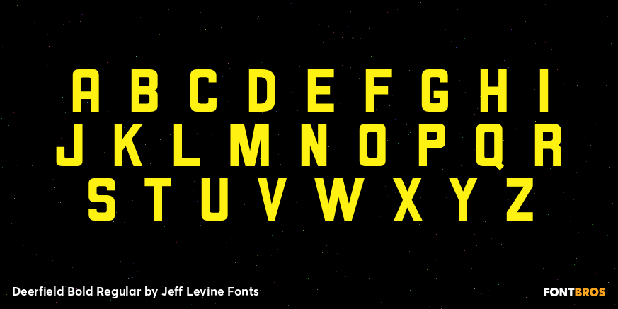 Deerfield Bold Regular Font Poster #2