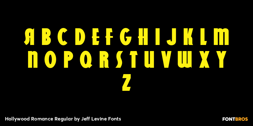 Hollywood Romance Regular Font Poster #2