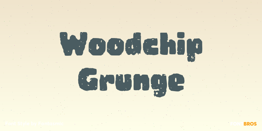 Woodchip Grunge Poster