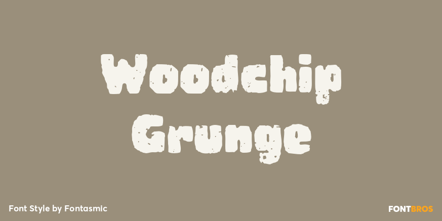 Woodchip Grunge Poster