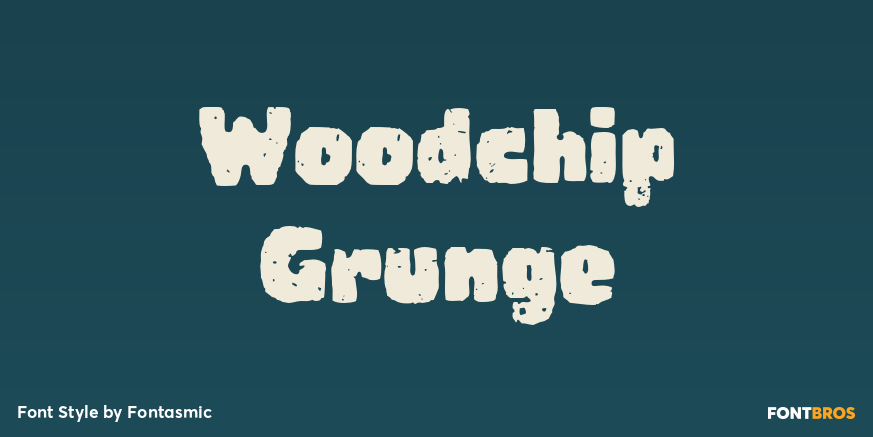 Woodchip Grunge Poster