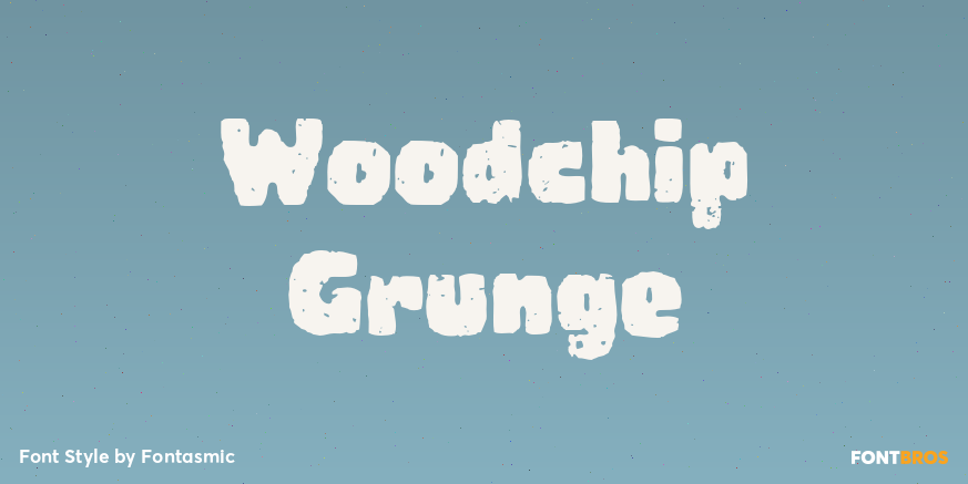 Woodchip Grunge Poster
