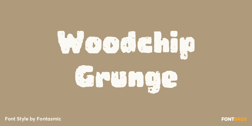 Woodchip Grunge Poster