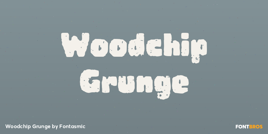 Woodchip Grunge Poster