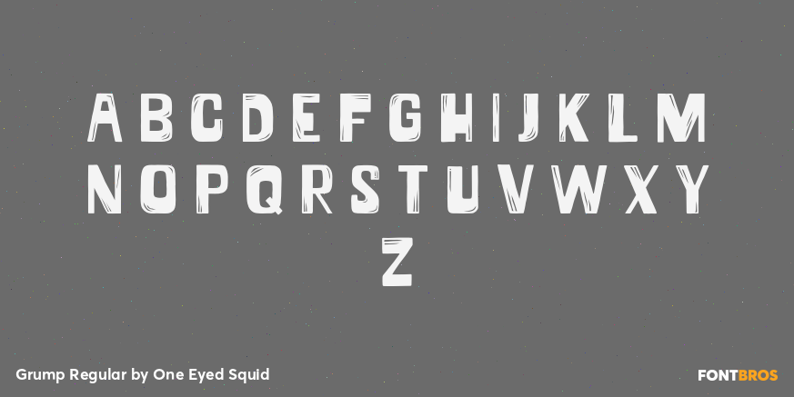Grump Regular Font Poster #3