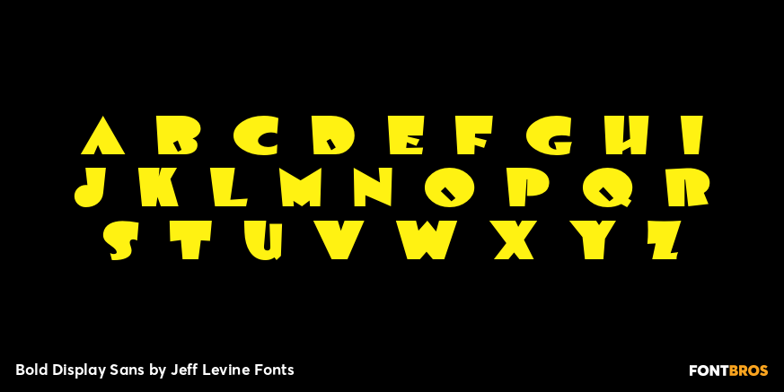 Bold Display Sans Font Poster #2