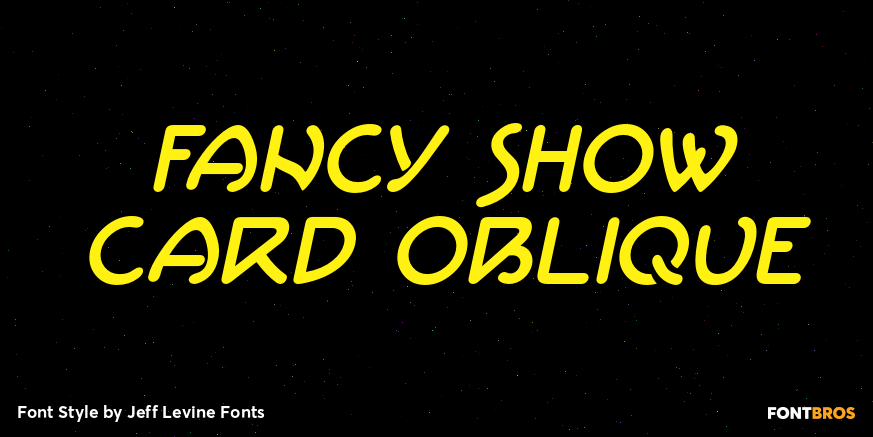 Fancy Show Card Oblique Poster