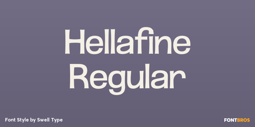 Hellafine Regular Font Poster #1