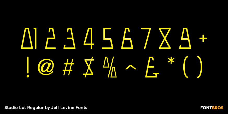 Studio Lot Regular Font Poster #1