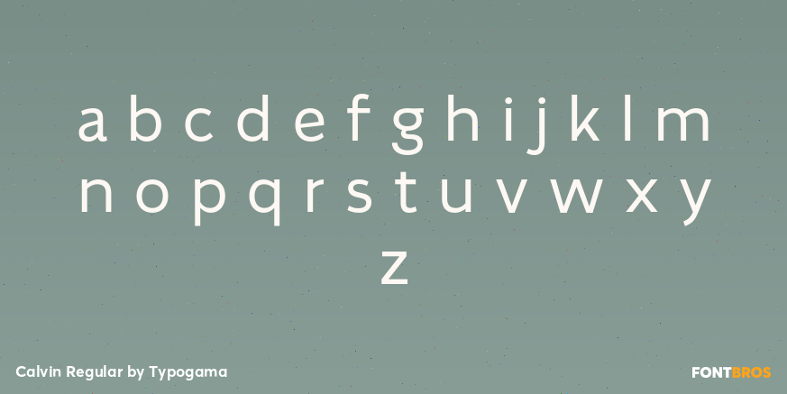 Calvin Regular Font Poster #3