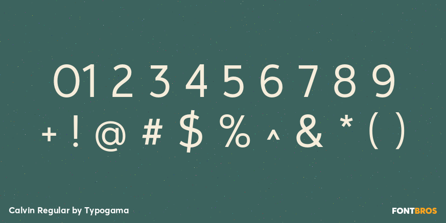 Calvin Regular Font Poster #4