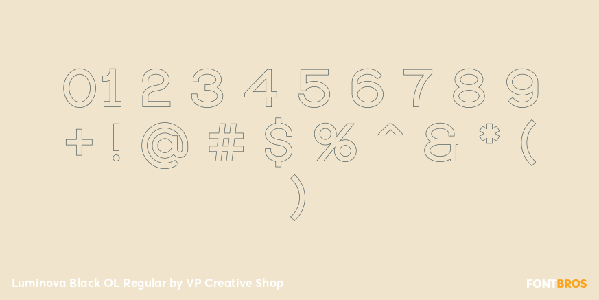 Luminova Black OL Regular Font Poster #1