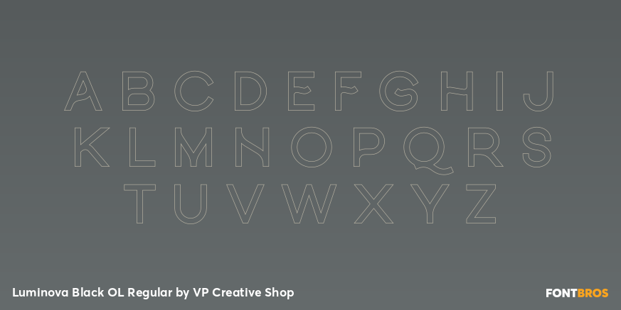 Luminova Black OL Regular Font Poster #1