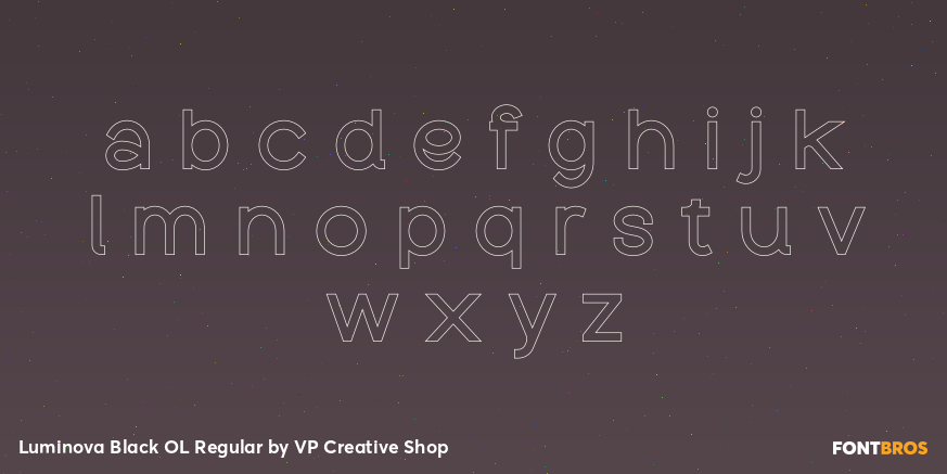 Luminova Black OL Regular Font Poster #1