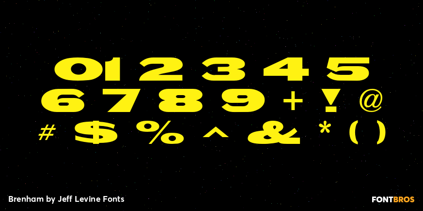 Brenham Font Poster #4